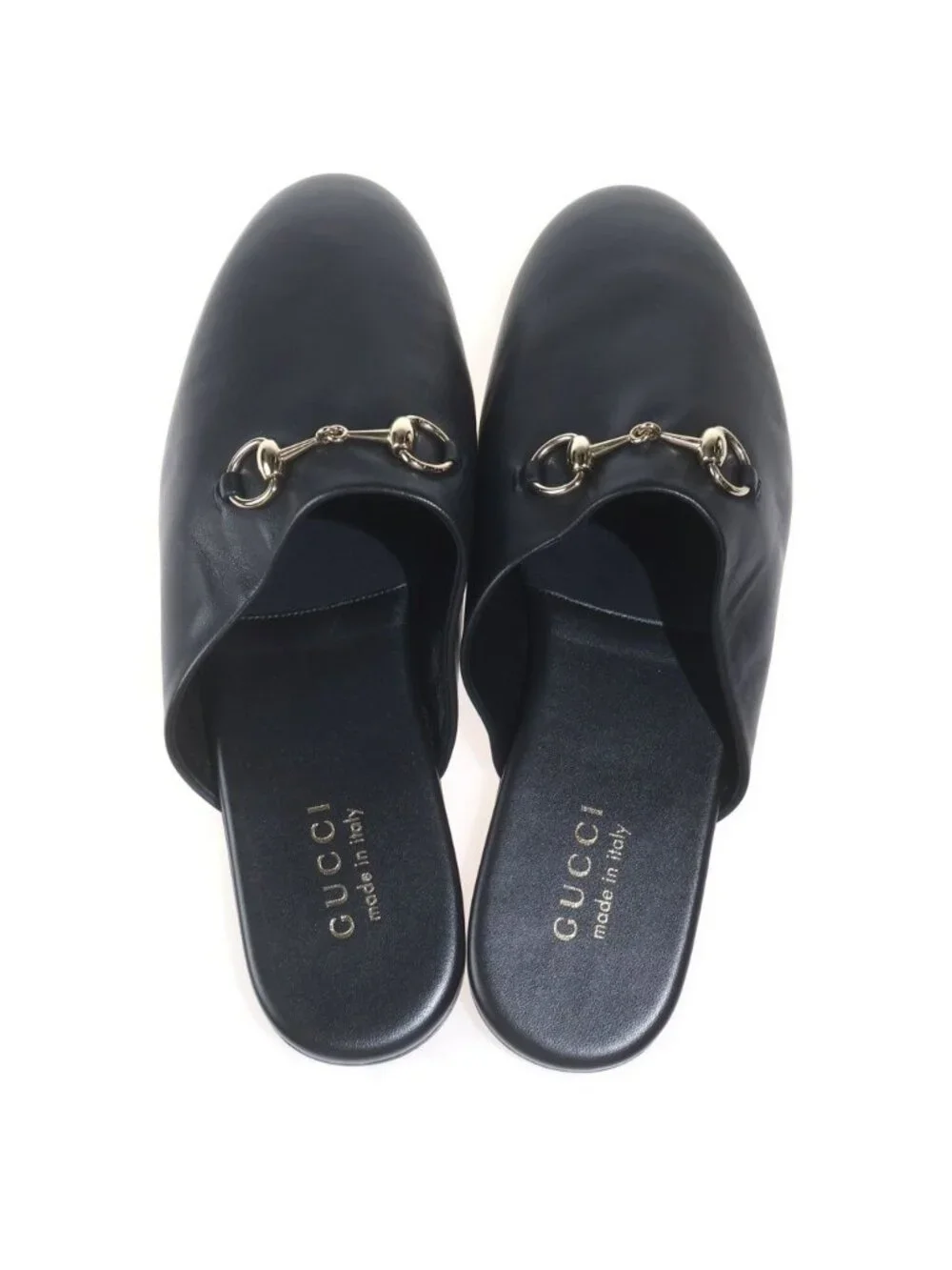 Gucci Horsebit Leather Mules Black 9